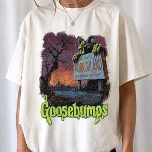 Halloween Goosebumps Shirt White Shirt